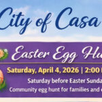 City of Casa Easter Egg Hunt, Saturday, April 4, 2026, 2-4 p.m.